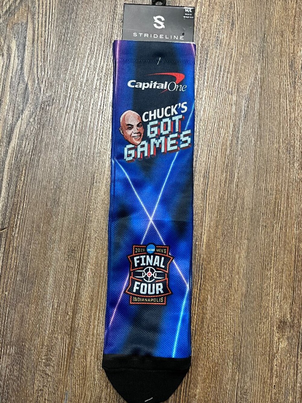 Charles Barkely/Capital One 2026 Final Four Socks - Unisex - Brand New